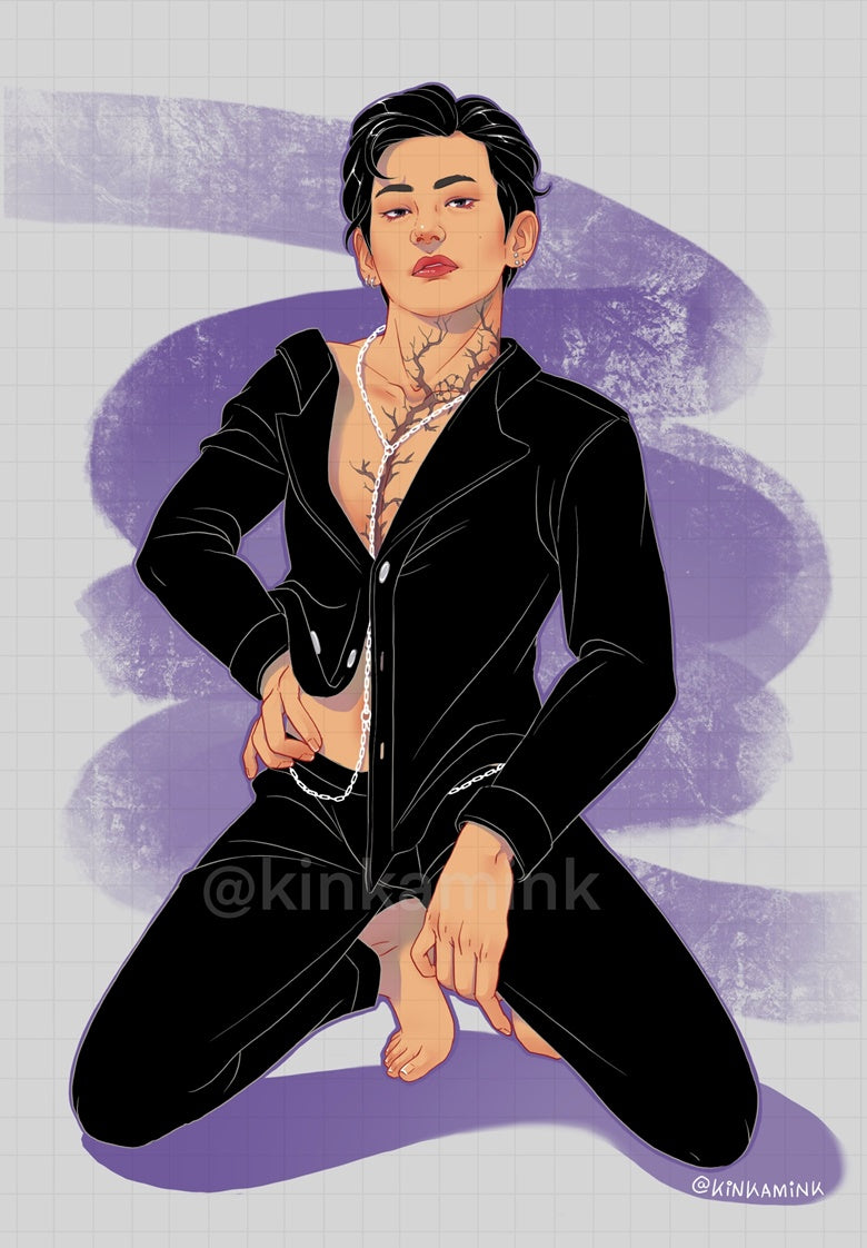 Maknae Line Pinup Prints