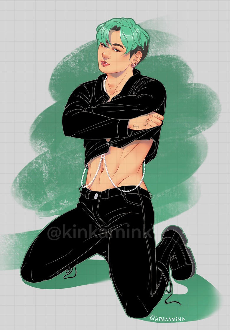 Maknae Line Pinup Prints
