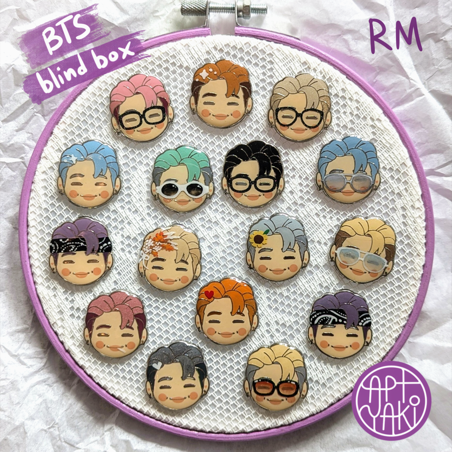Hand-painted OT7 Blind Box Pins