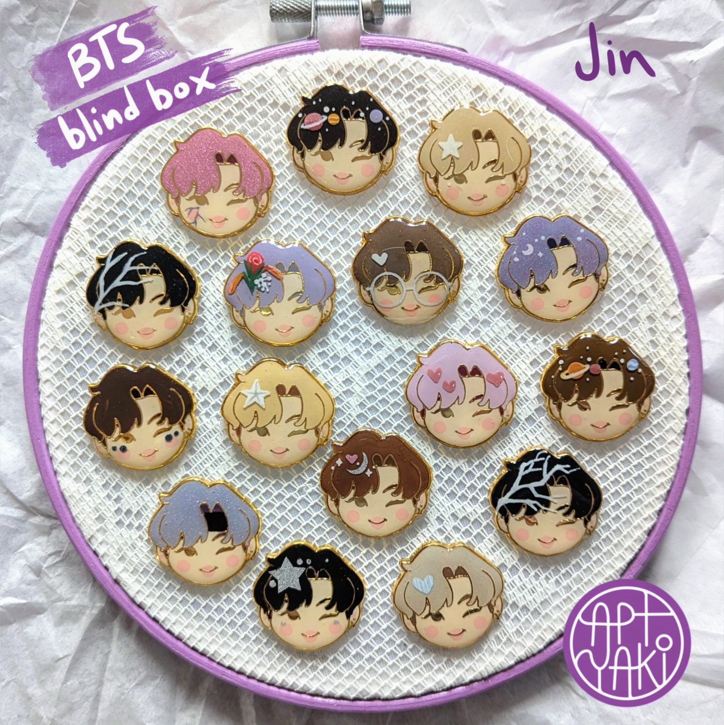 Hand-painted OT7 Blind Box Pins