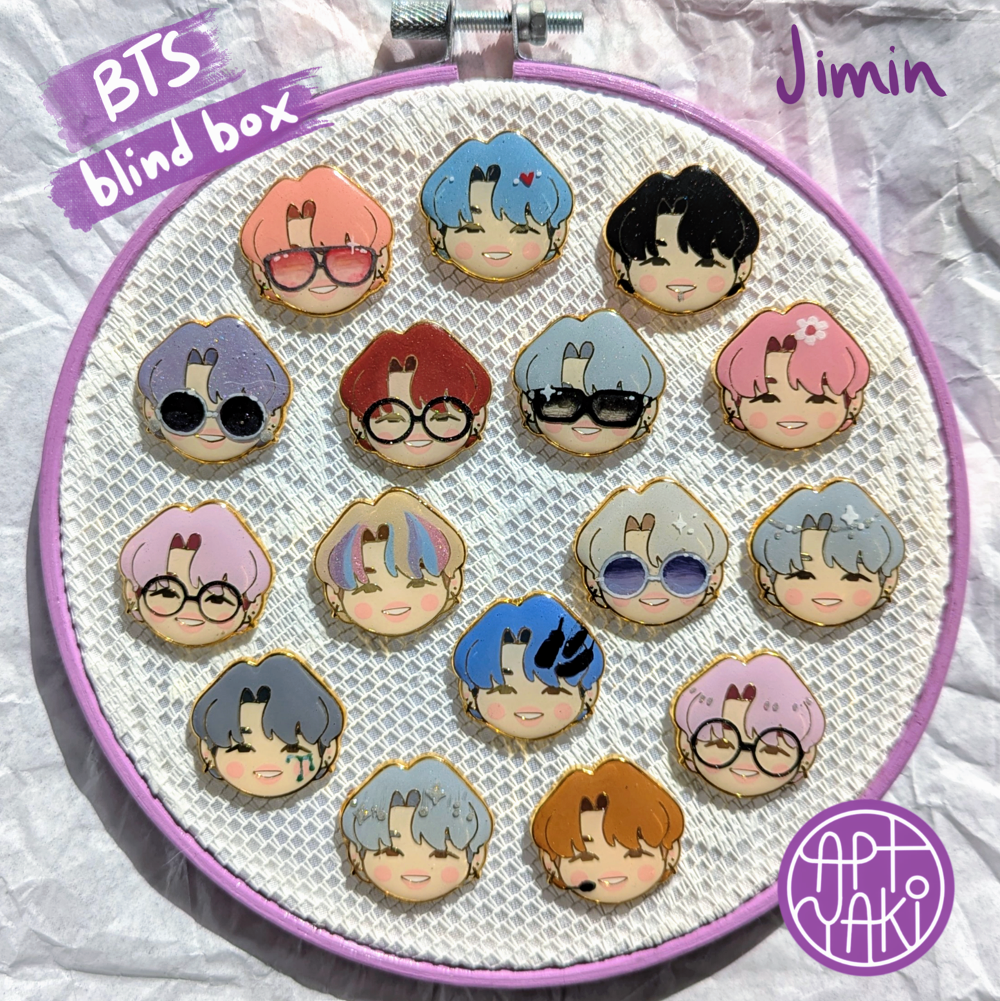 Hand-painted OT7 Blind Box Pins