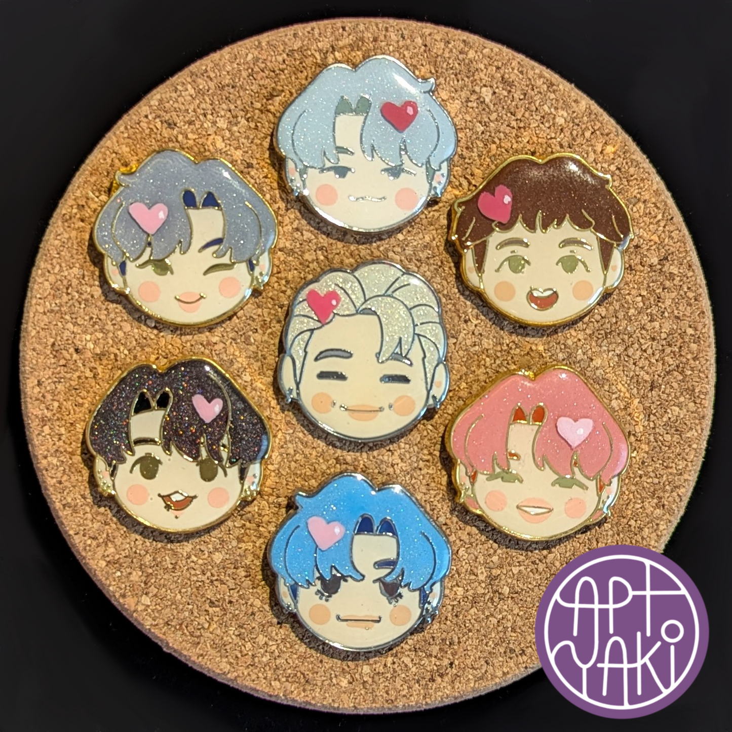 Hand-painted BTS Pin Sets