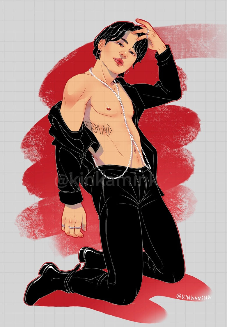 Maknae Line Pinup Prints