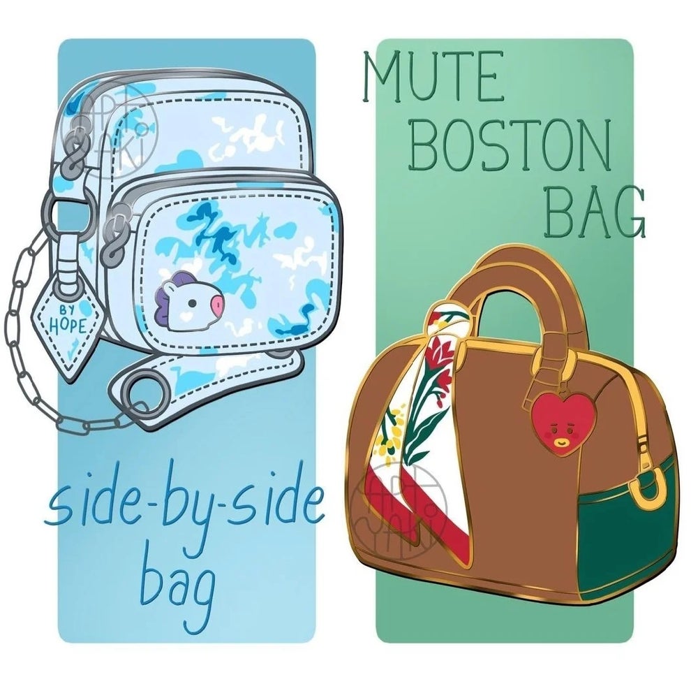 Tiny Artist Merch Pins (J-Hope, V)