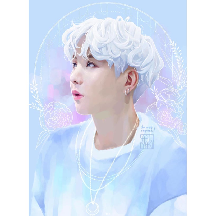 Pastel Yoongi art print