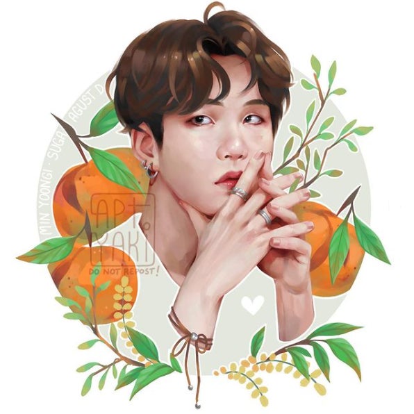 Tangerine Yoongi Art Print