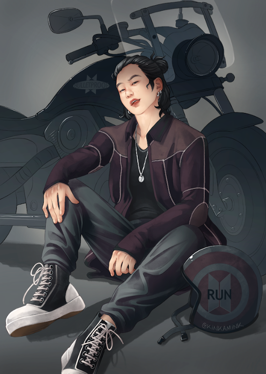 Run BTS Yoongi Print