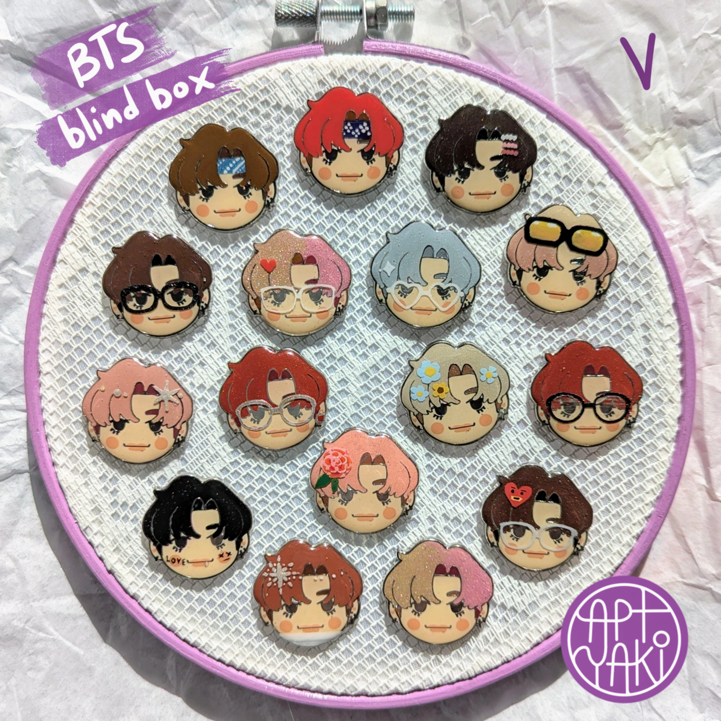 Hand-painted OT7 Blind Box Pins