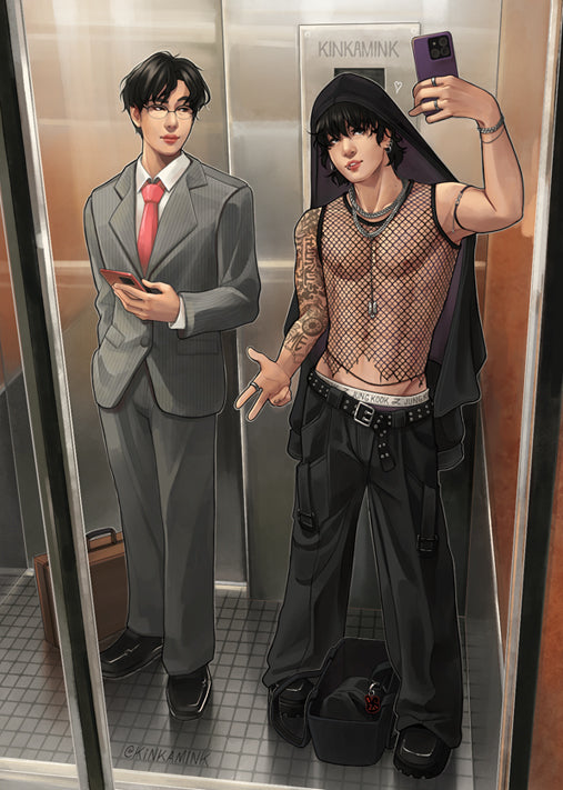 Elevator JinKook Print