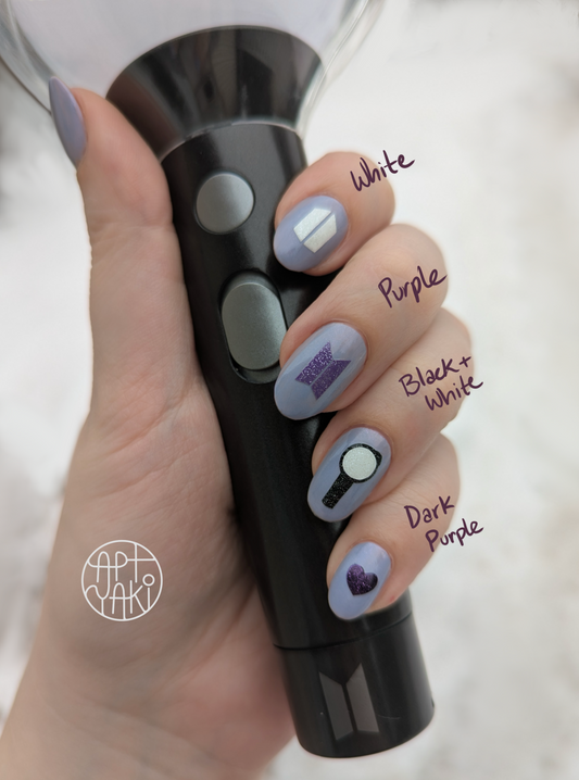 BTS Nail Decals
