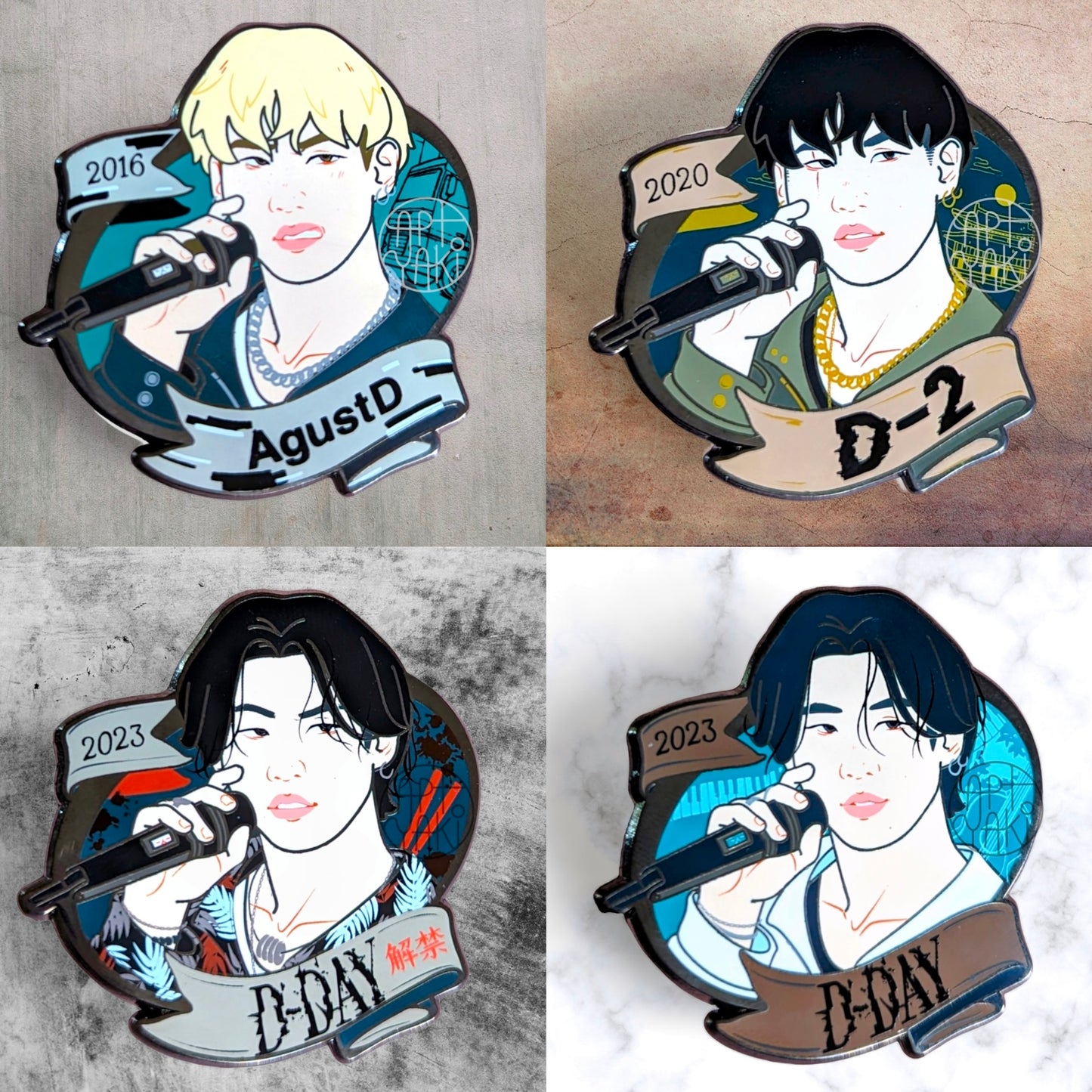 Eras of AgustD Pins