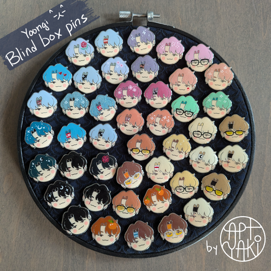 Yoongi Blind Box Pins