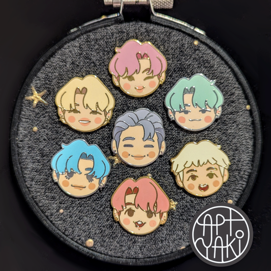 Pastel Bangtan Enamel Pin Sets (in-stocks)