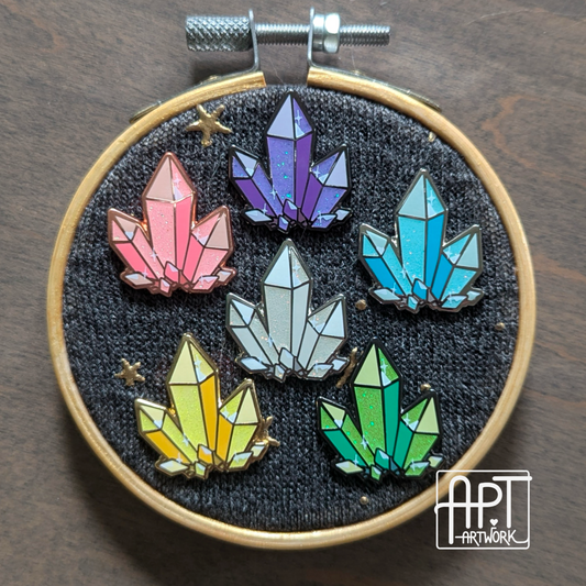 Tiny Crystal Pins