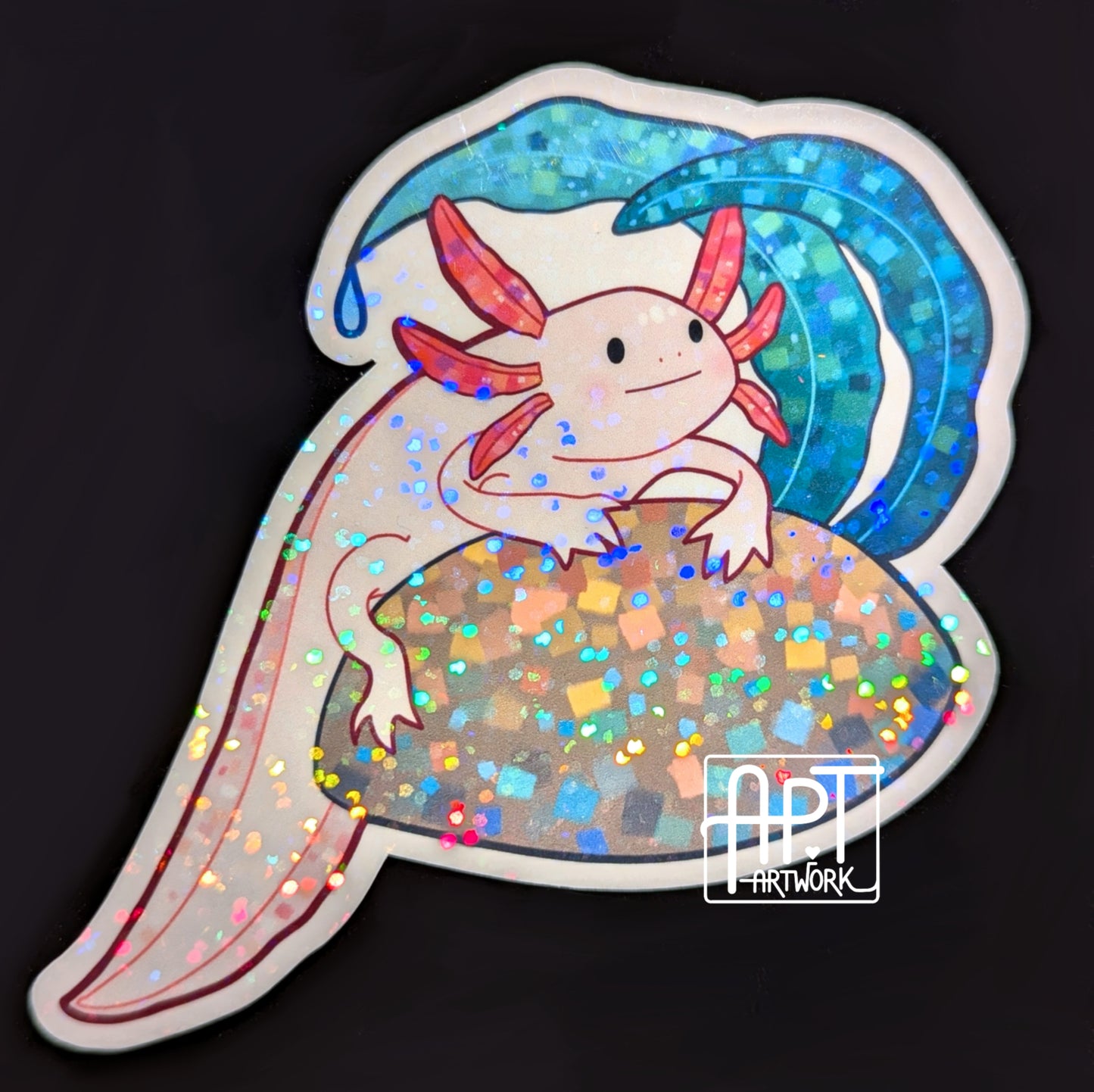 Axolotl Holo Sticker