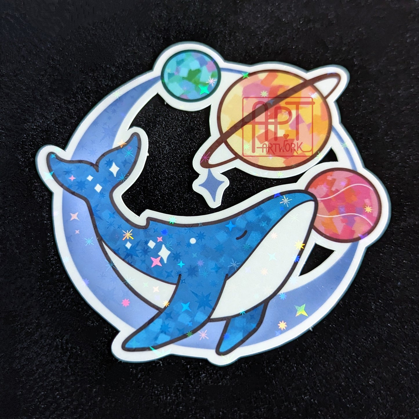 Galaxy Whale Sticker