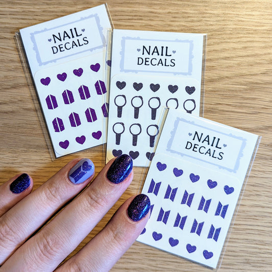 BTS Nail Decals
