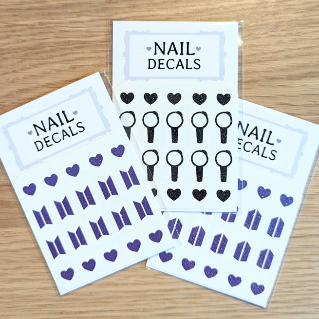 BTS Nail Decals