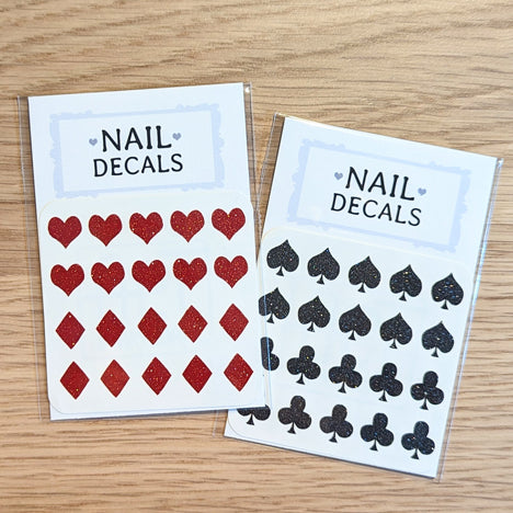 Card Suit Nail Decals