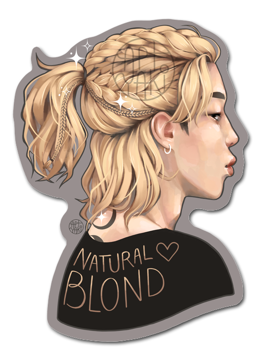 Natural Blond Jimin Sticker