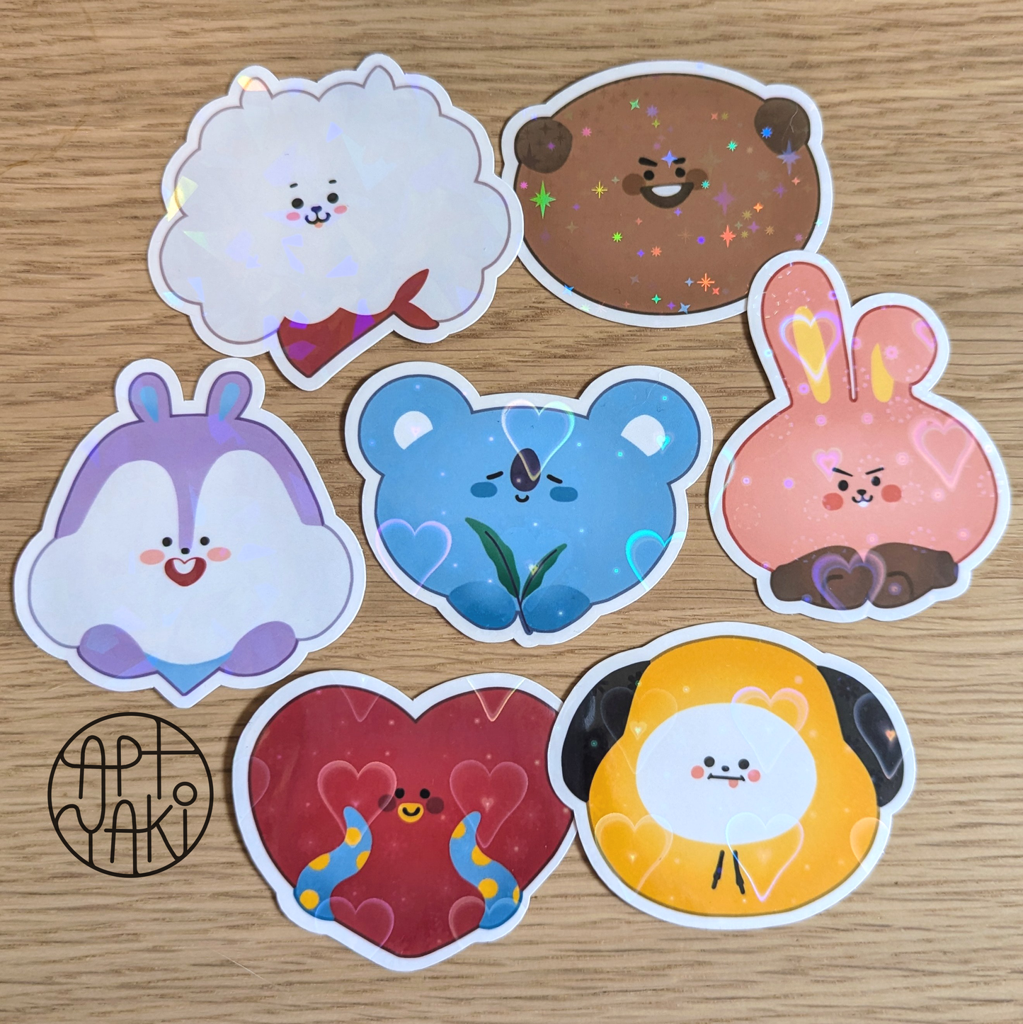 Chonky Friends Holo Stickers