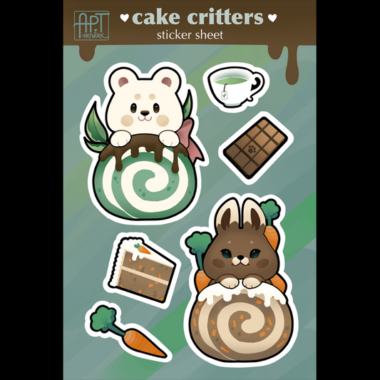 Cake Critters Sticker Sheet