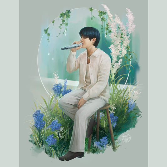 Jimin Letter art print