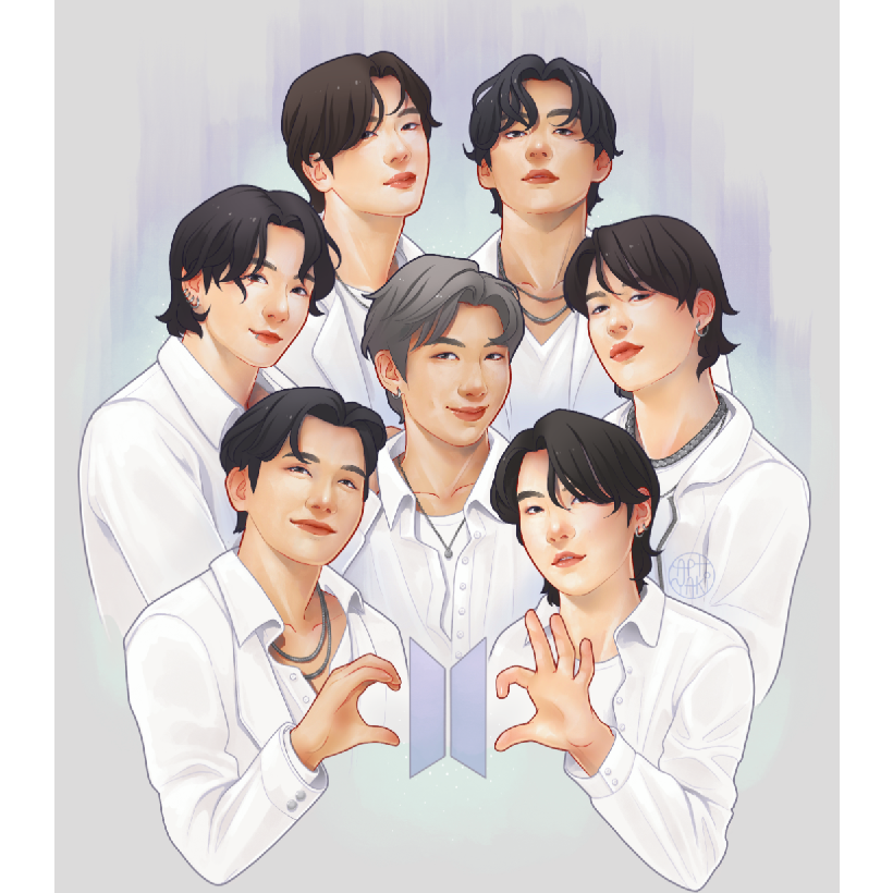 BTS 10th Anniversary art print