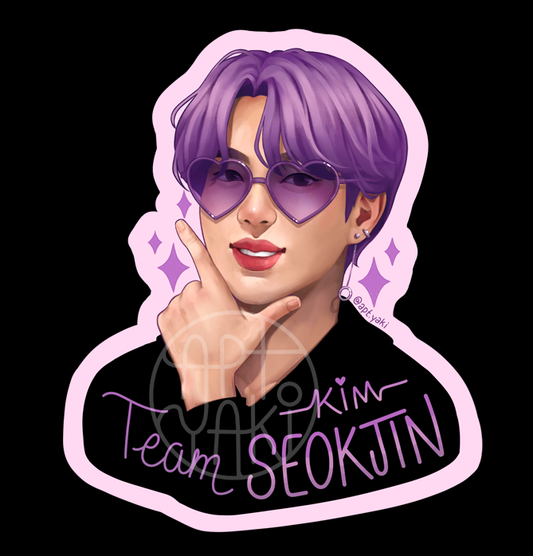 Team Kim Seokjin Sticker
