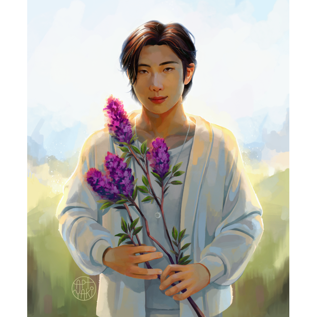 Wildflower Namjoon art print