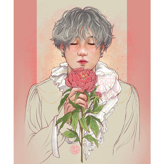 Peony Yoongi Art Print