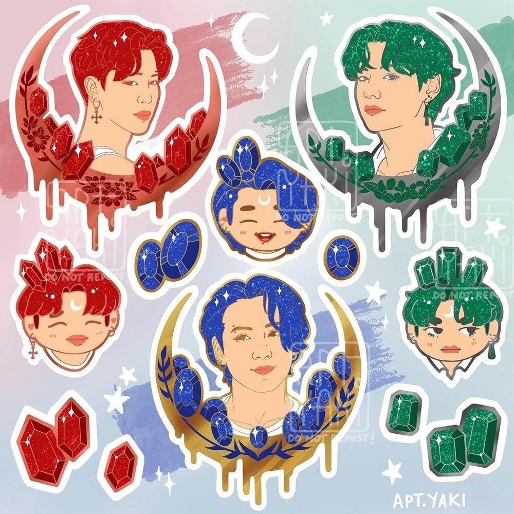 Gemstone Sticker Sheets