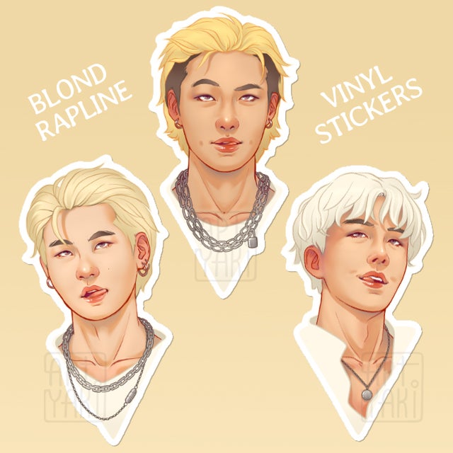 Blond Rapline Stickers