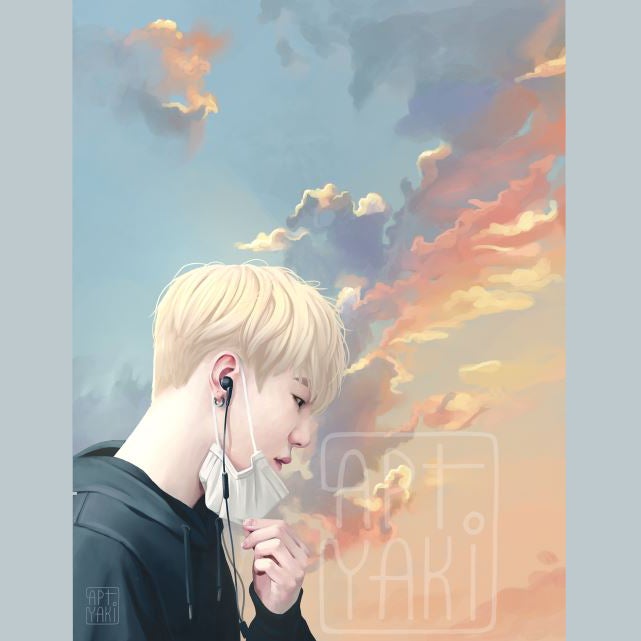 Cloud Yoongi Art Print