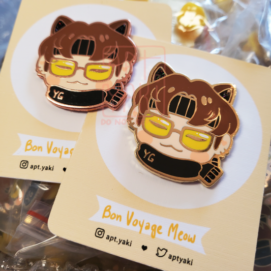 Bon Voyage Meow Pin