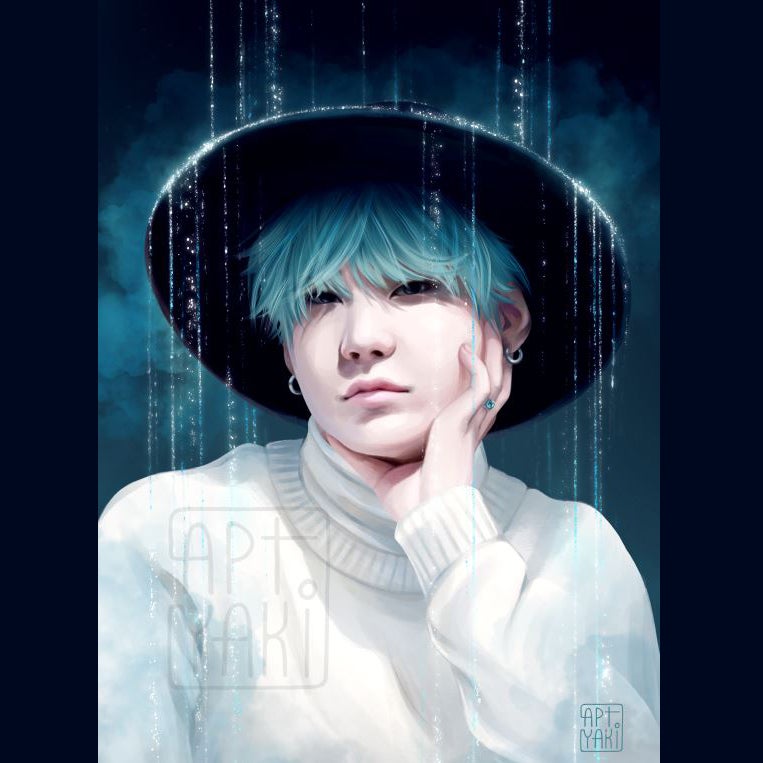 Stardust Yoongi Art Print