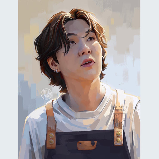 Woodworker Yoongi Art Print